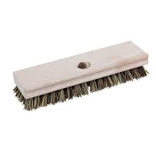 11" Soft Utility Deck Scrub Broom - Click Image to Close